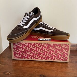 Vans Brooklyn LS Canvas Gum Turkish Coffee Skateboard Low Sneakers Men’s US 10